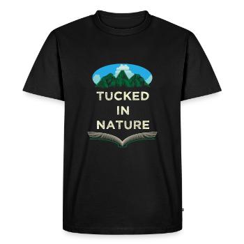 Dans la nature Camping Wildlife Camper Outdoor Wanderun - T-shirt Premium bio Homme - noir - Devant - Nico (187cm)