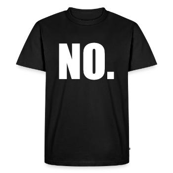 No - T-shirt Premium bio Homme - noir - Devant - Nico (187cm)