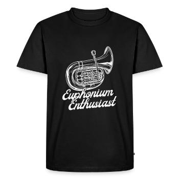 Baryton Passionné Euphonium - T-shirt Premium bio Homme - noir - Devant - Nico (187cm)