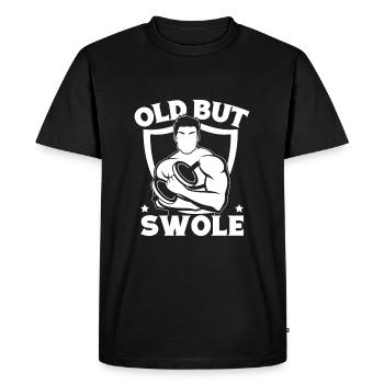 Powerlifting Bodybuilder Old But Swole Gym - Men's Premium Organic T-Shirt - black - Front - Nico (187cm)