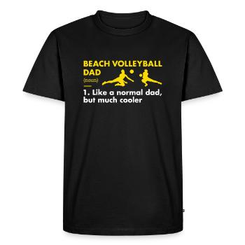 Sport Dad Definition Beach Volleyball - Men's Premium Organic T-Shirt - black - Front - Nico (187cm)
