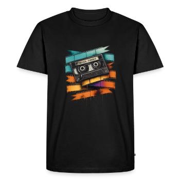 Never forget the old times - Men's Premium Organic T-Shirt - black - Front - Nico (187cm)