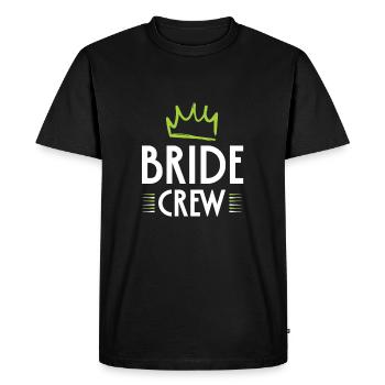 Bride Crew - Men's Premium Organic T-Shirt - black - Front - Nico (187cm)