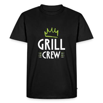 Équipe de grillades - T-shirt Premium bio Homme - noir - Devant - Nico (187cm)