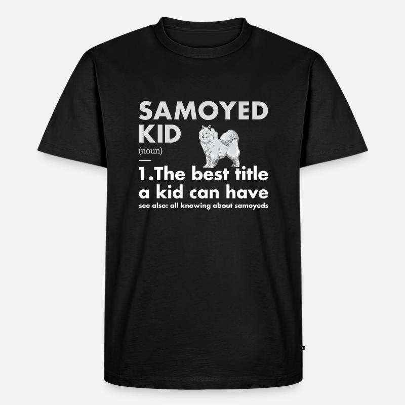 Définition de l'enfant Samoyède - T-shirt Premium bio Homme - noir