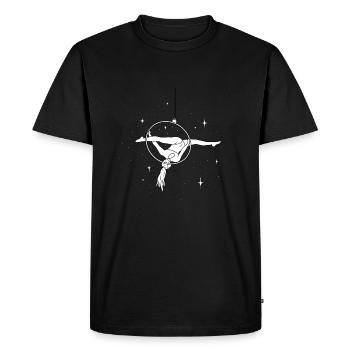 Cerceau aérien Split Ciel étoilé - T-shirt Premium bio Homme - noir - Devant - Nico (187cm)