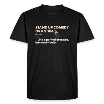 Comédien Grand-père Définition Comédie - T-shirt Premium bio Homme - noir - Devant - Nico (187cm)