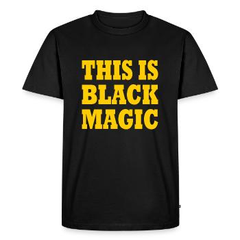 this is black magic - T-shirt Premium bio Homme - noir - Devant - Nico (187cm)