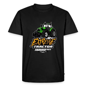 Tracteur - Tracteur - Agriculteur - Agriculteur - T-shirt Premium bio Homme - noir - Devant - Nico (187cm)