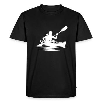 Kayak de rivière Bateau Équipement de relaxation - T-shirt Premium bio Homme - noir - Devant - Nico (187cm)