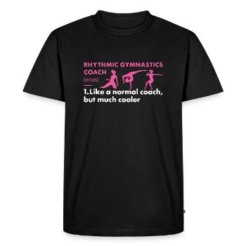 Gymnast Coach Definition Rhythmic Gymnastics - Men's Premium Organic T-Shirt - black - Front - Nico (187cm)