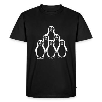 Penguin Group Bowling Cone - Men's Premium Organic T-Shirt - black - Front - Nico (187cm)