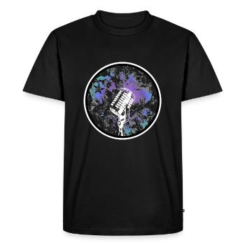 Micro - T-shirt Premium bio Homme - noir - Devant - Nico (187cm)