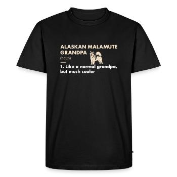 Définition de grand-père malamute d’Alaska - T-shirt Premium bio Homme - noir - Devant - Nico (187cm)
