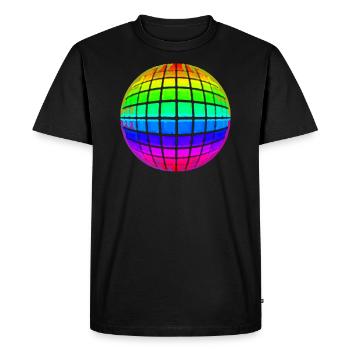 Sphère - T-shirt Premium bio Homme - noir - Devant - Nico (187cm)