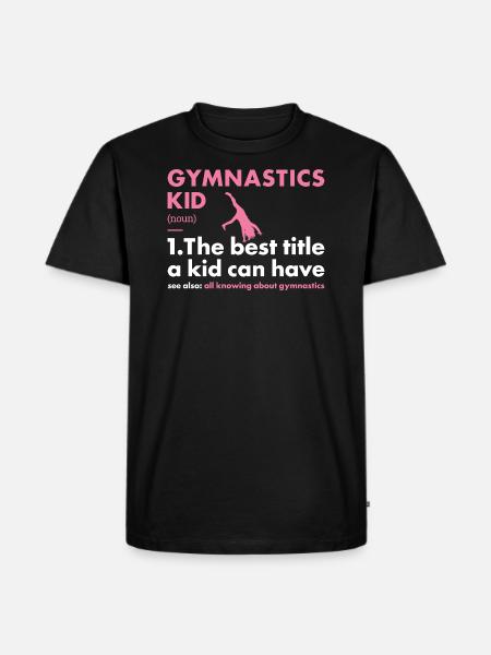 Sport Kid Gymnastics - Men's Premium Organic T-Shirt - black