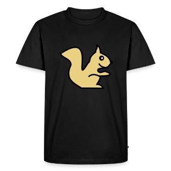 squirrel - T-shirt Premium bio Homme - noir - Devant - Nico (187cm)