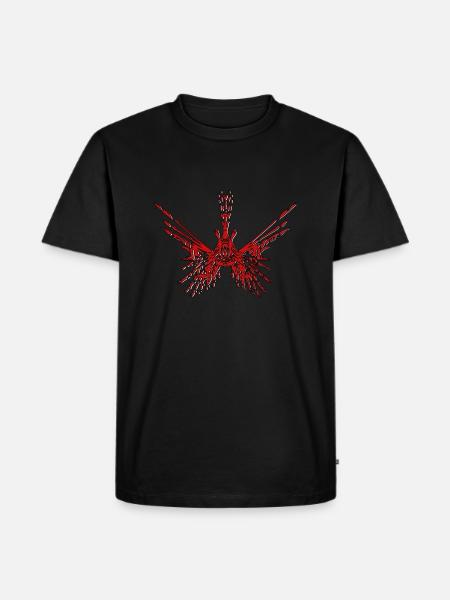 Dangerously beautiful lionfish - Men's Premium Organic T-Shirt - black