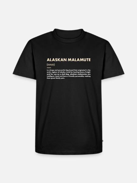 Alaskan Malamute Definition - Men's Premium Organic T-Shirt - black
