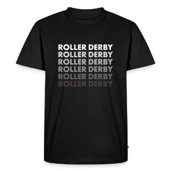 Sport Roller Derby - Men's Premium Organic T-Shirt - black - Front - Nico (187cm)