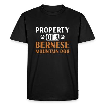 Propriété D’Un Bouvier Bernois - T-shirt Premium bio Homme - noir - Devant - Nico (187cm)