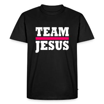 Team jesus - T-shirt Premium bio Homme - noir - Devant - Nico (187cm)
