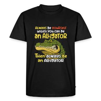 Soyez un crocodile en colère d’alligator et sortez - T-shirt Premium bio Homme - noir - Devant - Nico (187cm)