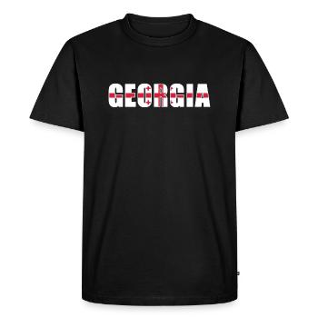 Rugby - T-shirt Premium bio Homme - noir - Devant - Nico (187cm)