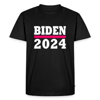 Joe biden 2024 - Men's Premium Organic T-Shirt - black - Front - Nico (187cm)