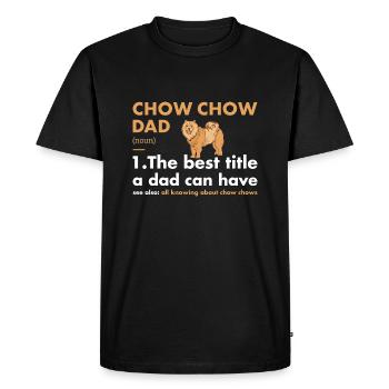 Chow Chow Dad Definition - Men's Premium Organic T-Shirt - black - Front - Nico (187cm)