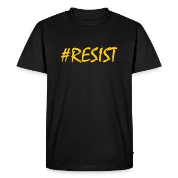 Resist - T-shirt Premium bio Homme - noir - Devant - Nico (187cm)