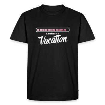 Great Britain Flag Union Jack Flag London UK - Men's Premium Organic T-Shirt - black - Front - Nico (187cm)