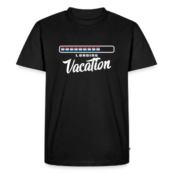 Drapeau luxembourgeois Drapeau luxembourgeois Accueil - T-shirt Premium bio Homme - noir - Devant - Nico (187cm)