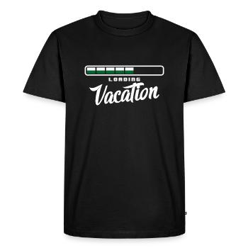 Drapeau de Saxe Drapeau saxon Ossi Holiday SN - T-shirt Premium bio Homme - noir - Devant - Nico (187cm)