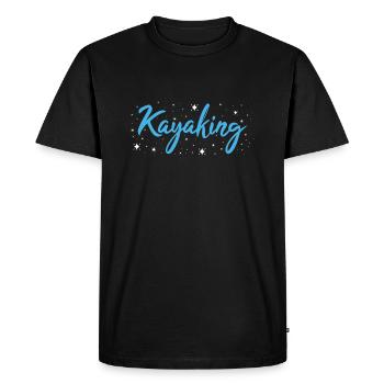 Kayaker Kayaking - Men's Premium Organic T-Shirt - black - Front - Nico (187cm)
