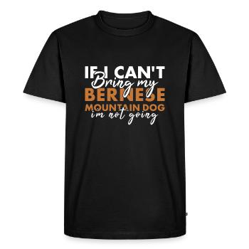 Amenez mon bouvier bernois Je ne vais pas - T-shirt Premium bio Homme - noir - Devant - Nico (187cm)