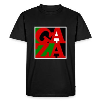 Gaza - Men's Premium Organic T-Shirt - black - Front - Nico (187cm)