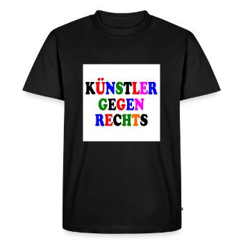 Les artistes contre la droite - T-shirt Premium bio Homme - noir - Devant - Nico (187cm)