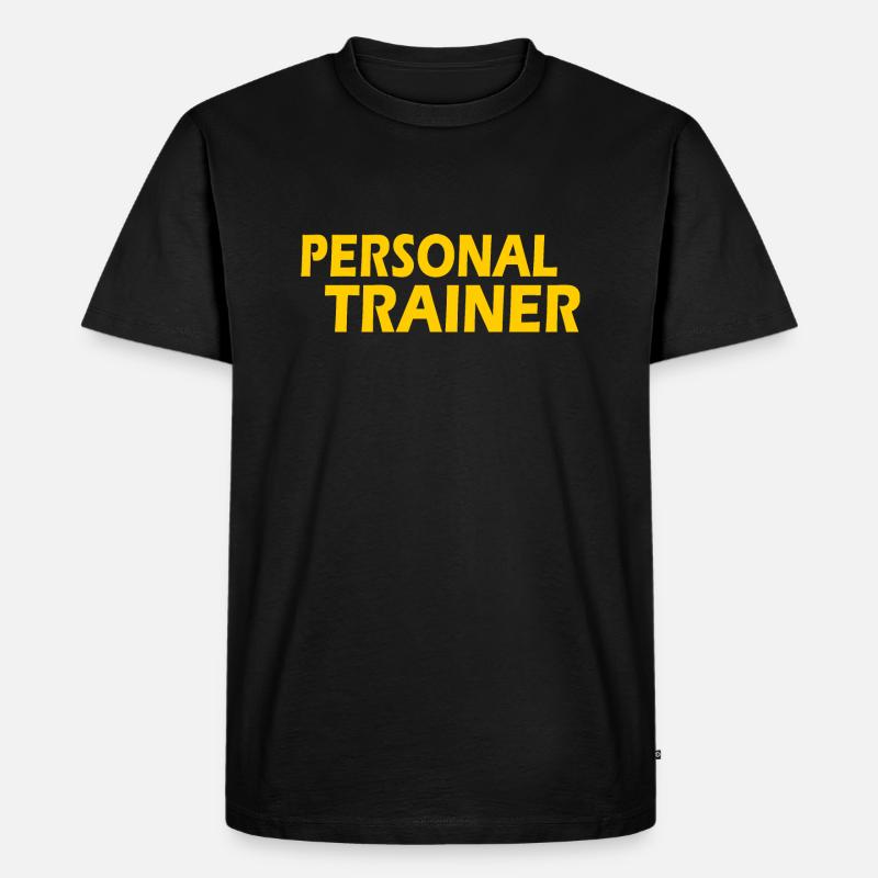 Personal trainer - Männer Premium Bio T-Shirt - Schwarz