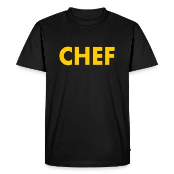 Chef - T-shirt Premium bio Homme - noir - Devant - Nico (187cm)