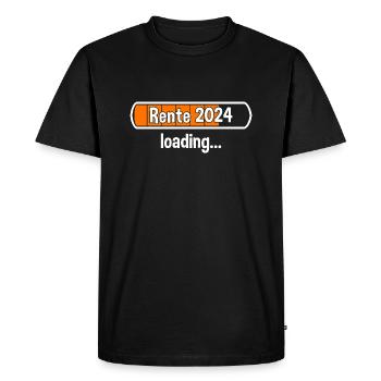 Rente 2024 Loading... Rente 2024 - Männer Premium Bio T-Shirt - Schwarz - Vorne - Nico (187cm)