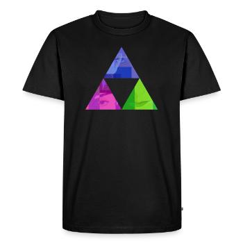 comic - Men's Premium Organic T-Shirt - black - Front - Nico (187cm)