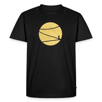 lune - T-shirt Premium bio Homme - noir - Devant - Nico (187cm)