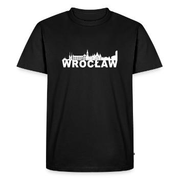 Wroclaw Wroclaw Poland Poland Skyline Gift - Men's Premium Organic T-Shirt - black - Front - Nico (187cm)