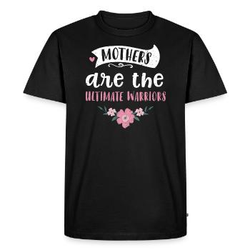 Les mères sont les guerrières ultimes - T-shirt Premium bio Homme - noir - Devant - Nico (187cm)