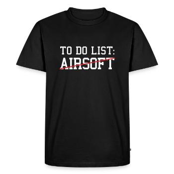 Sport To Do List Airsoft - Men's Premium Organic T-Shirt - black - Front - Nico (187cm)