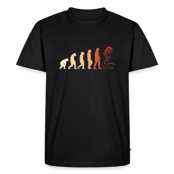 Chanteur Evolution Chant - T-shirt Premium bio Homme - noir - Devant - Nico (187cm)