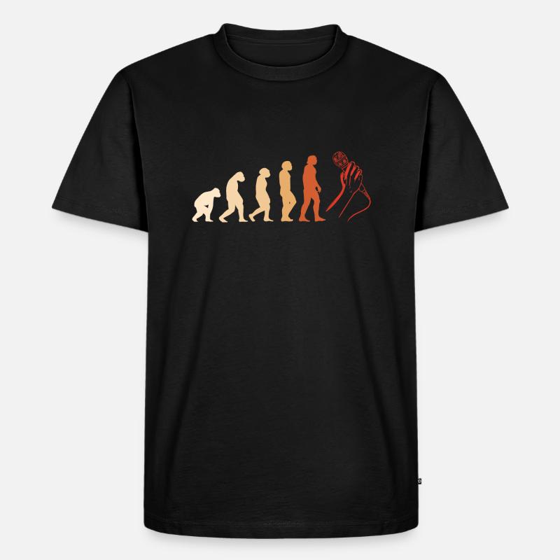 Comedian Evolution Stand Up Comedy - Männer Premium Bio T-Shirt - Schwarz