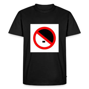 To the right - Men's Premium Organic T-Shirt - black - Front - Nico (187cm)