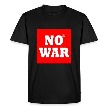 No war - T-shirt Premium bio Homme - noir - Devant - Nico (187cm)